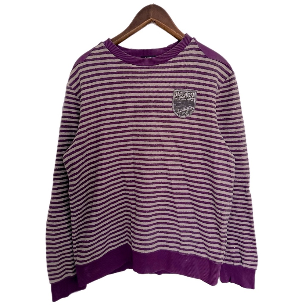 VINTAGE Purple Grey Pullover Teddy Girl Sweater